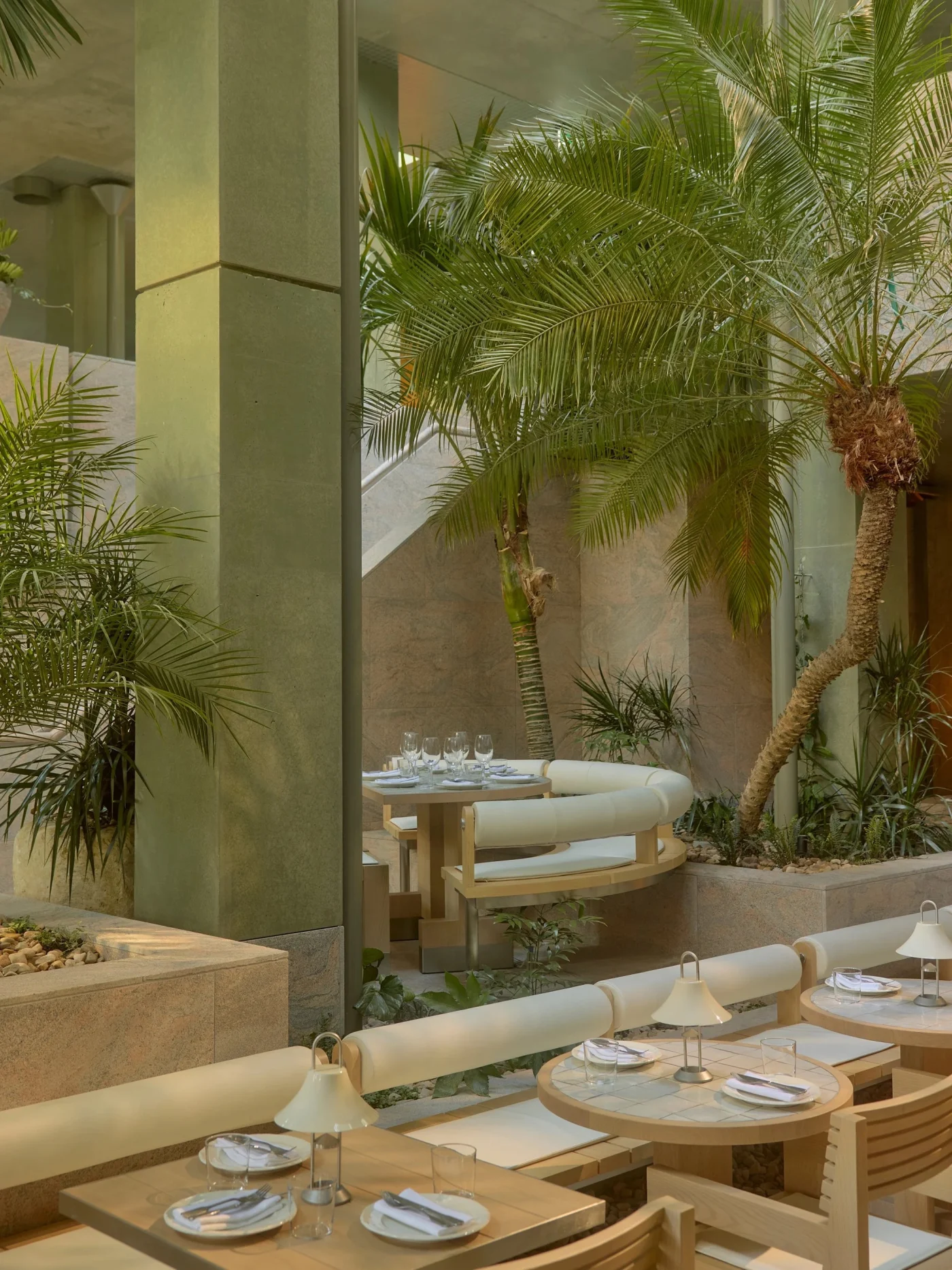 Golden Avenue, palm-filled Levantine garden in the CBD