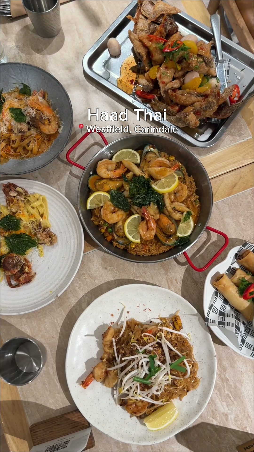 Haad Thai coastal dining room at Westfield Carindale
