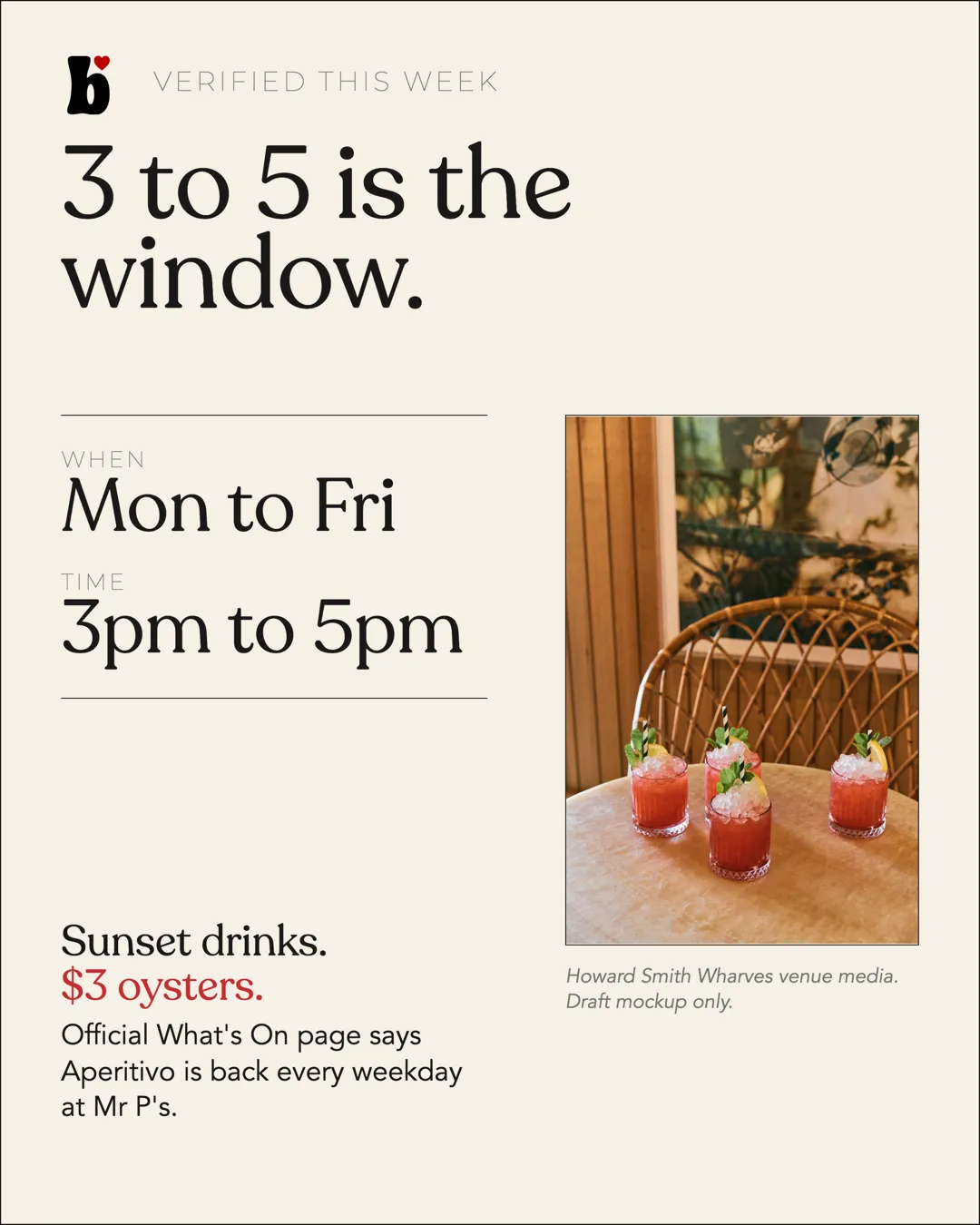 Mr Percival's aperitivo slide