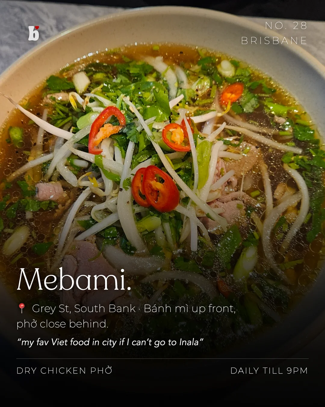 Mebami, South Bank