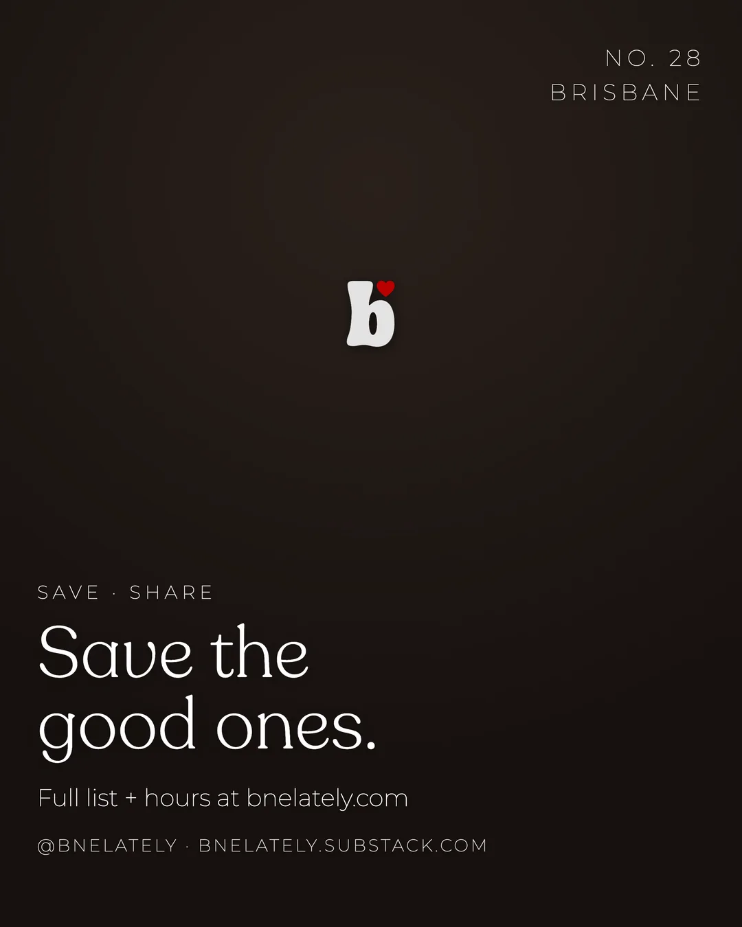 Save the good ones